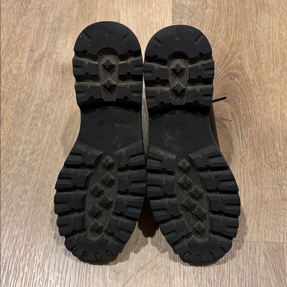 Madewell Citywalk Lugsole Lace-Up Black Leather Boots - Picture 7 of 11